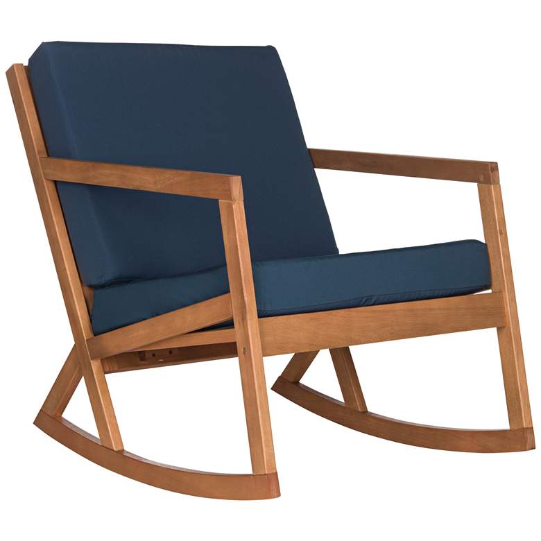 Vernon Teak Brown Eucalyptus Wood Outdoor Rocking Chair
