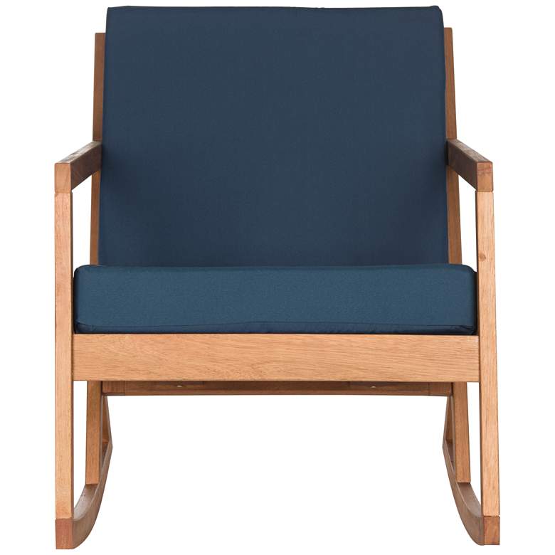 Image 5 Vernon Teak Brown Eucalyptus Wood Outdoor Rocking Chair more views