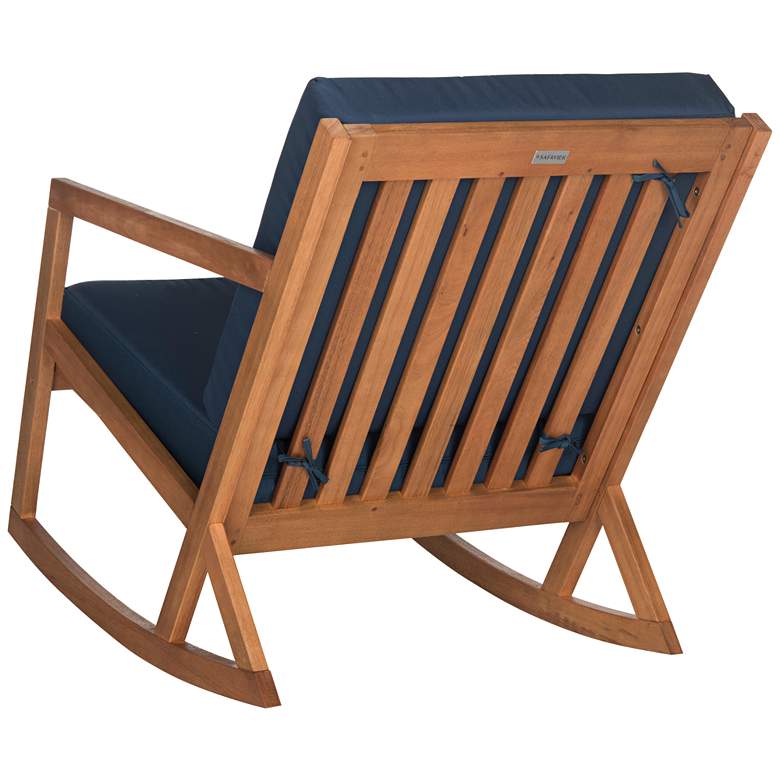 Vernon Teak Brown Eucalyptus Wood Outdoor Rocking Chair more views