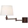 Vero Oil-Rubbed Bronze Plug-In Swing Arm Wall Lamp with USB Port