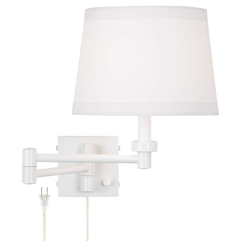 Image 2 Vero White Plug-In Swing Arm Wall Lamp