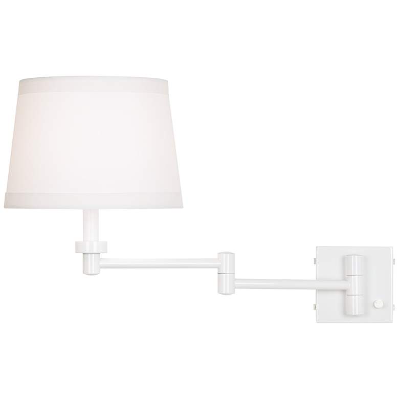 Image 5 Vero White Plug-In Swing Arm Wall Lamp more views