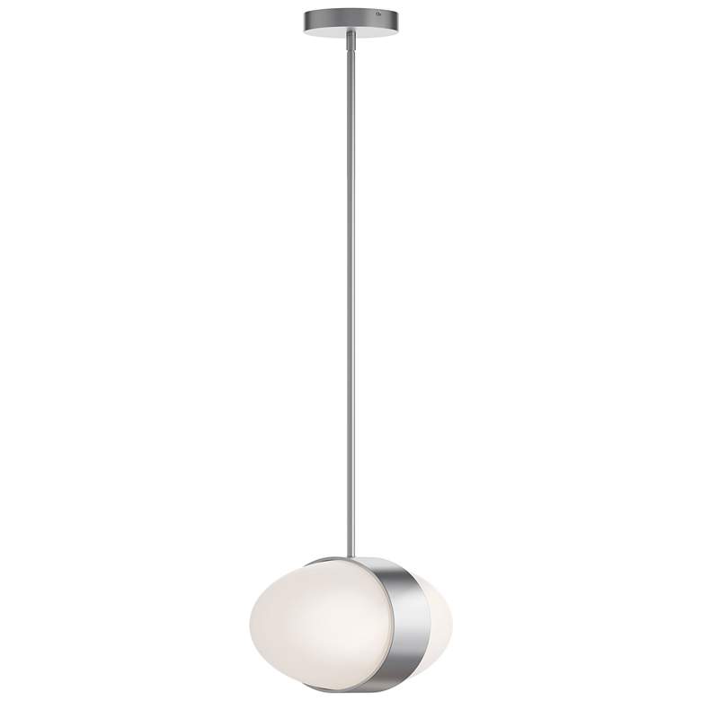 Image 1 Verona 13" Wide 2-Light Satin Nickel LED Pendant