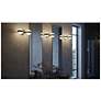 2_Verona 14" Wide Black LED Vanity With White Acrylic Shade more views