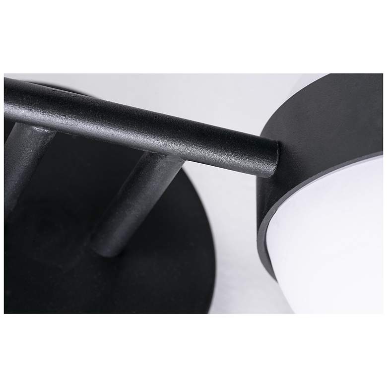 Image 3 Verona 14" Wide Black LED Vanity With White Acrylic Shade more views