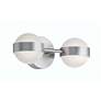 1_Verona 14" Wide Satin Nickel LED Vanity With White Acrylic Shade