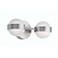 Verona 14" Wide Satin Nickel LED Vanity With White Acrylic Shade
