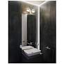 2_Verona 14" Wide Satin Nickel LED Vanity With White Acrylic Shade more views