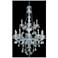 Verona 15 Lt Chrome Chandelier Golden Teak
