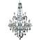 Verona 15 Lt Chrome Chandelier Golden Teak