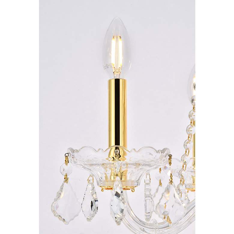 Image 6 Verona 15 Lt Gold Chandelier Clear more views