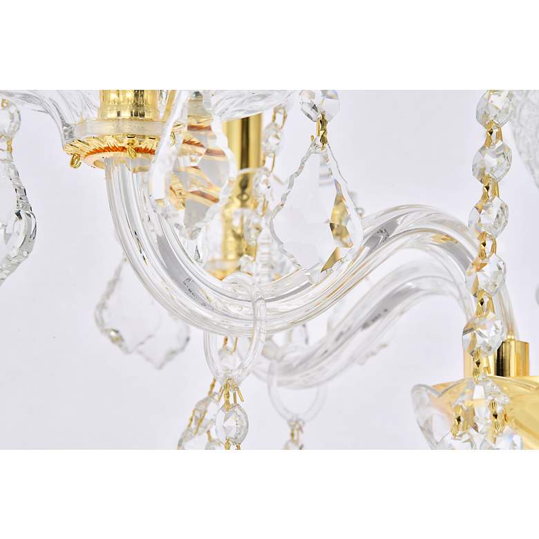 Image 7 Verona 15 Lt Gold Chandelier Clear more views