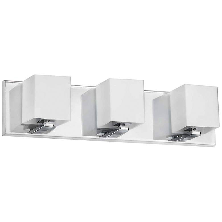 Image 2 Verona 19"W Electroplated Polished Chrome 3-Light Bath Light