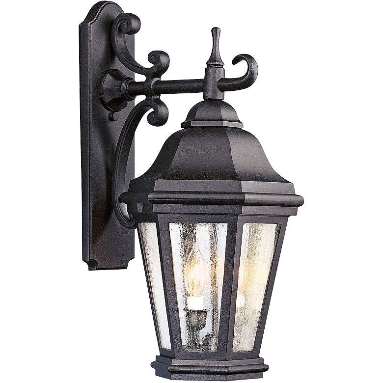 Image 1 Verona 22" High Matte Black Outdoor Wall Light