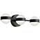 Verona 22" Wide Black LED Vanity With White Acrylic Shade