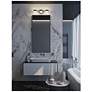 2_Verona 22" Wide Black LED Vanity With White Acrylic Shade more views
