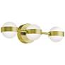1_Verona 22" Wide Satin Brass LED Vanity With White Acrylic Shade