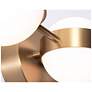 3_Verona 22" Wide Satin Brass LED Vanity With White Acrylic Shade more views
