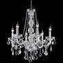 Verona 24" Wide Chrome and Clear Crystal 6-Light Chandelier