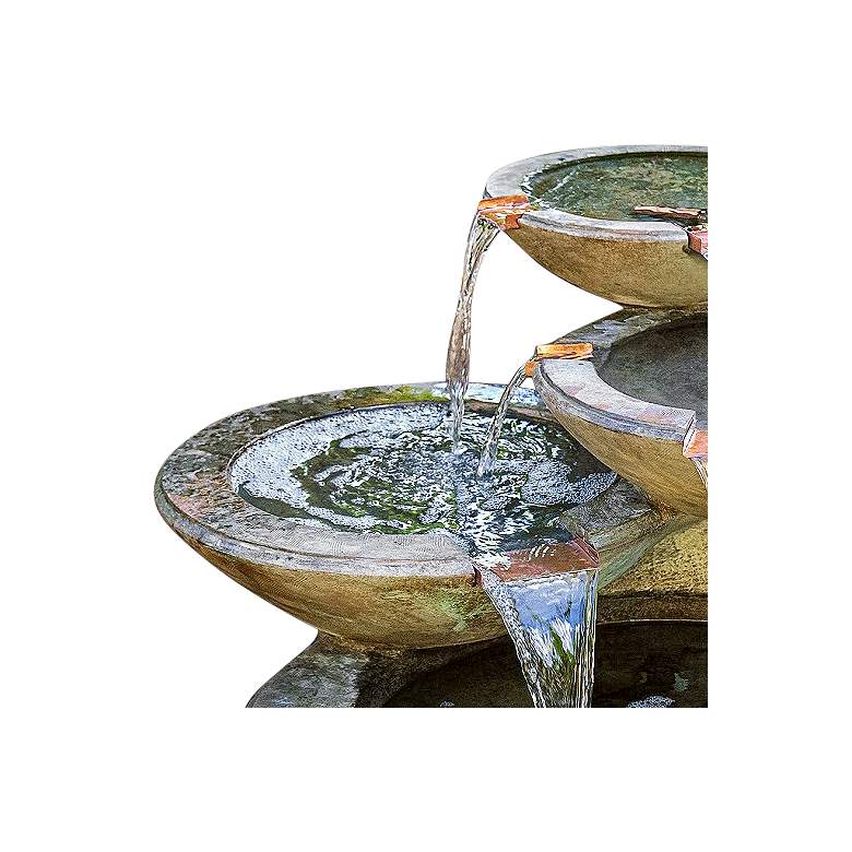 Image 3 Verona 25 inchH Relic Nebbia LED Cascade Outdoor Water Fountain more views