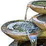 Verona 25"H Relic Nebbia LED Cascade Outdoor Water Fountain