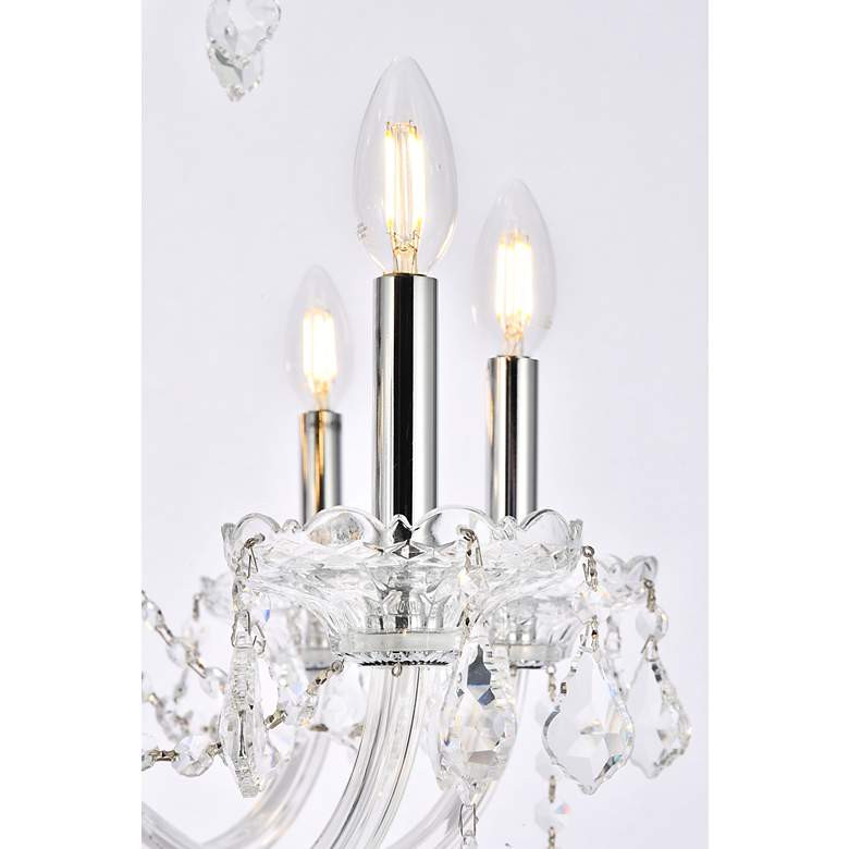 Image 5 Verona 25 Lt Chrome Chandelier Clear more views