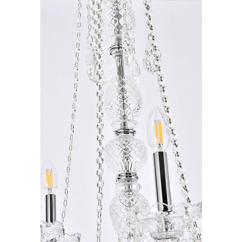 Image 6 Verona 25 Lt Chrome Chandelier Clear more views