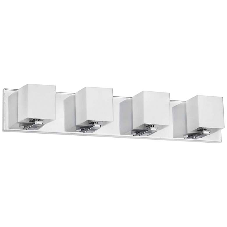 Image 2 Verona 26"W Electroplated Polished Chrome 4-Light Bath Light