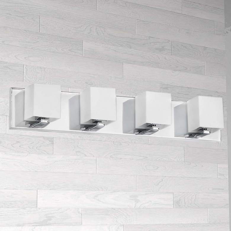 Image 1 Verona 26"W Electroplated Polished Chrome 4-Light Bath Light