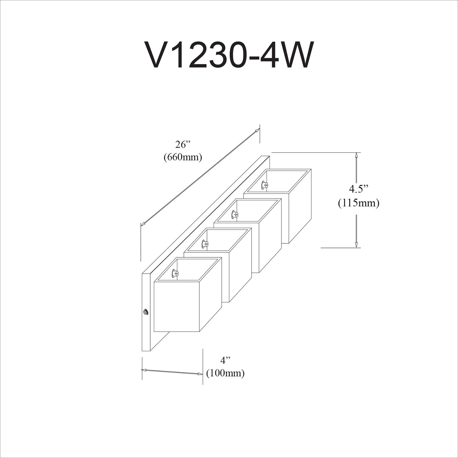 Image 4 Verona 26" Wide 4 Light Matte Black Vanity Light With White Glass Shade more views