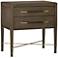 Verona 28" Wide Chanterelle and Coffee 2-Drawer Nightstand