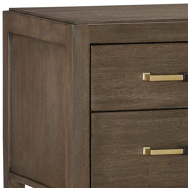 Image 2 Verona 28" Wide Chanterelle and Coffee 2-Drawer Nightstand more views
