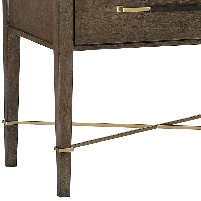 Image 3 Verona 28" Wide Chanterelle and Coffee 2-Drawer Nightstand more views