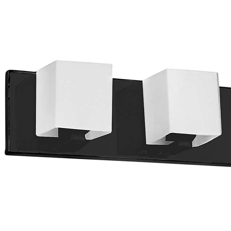 Image 2 Verona 29 1/2" Wide Painted Black 5-Light Bath Light more views