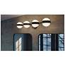 2_Verona 30" Wide Black LED Vanity With White Acrylic Shade more views