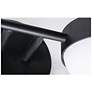 3_Verona 30" Wide Black LED Vanity With White Acrylic Shade more views