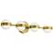 Verona 30" Wide Satin Brass LED Vanity With White Acrylic Shade