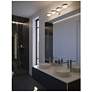 2_Verona 30" Wide Satin Nickel LED Vanity With White Acrylic Shade more views