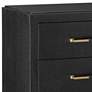 Verona 32" Wide Black Lacquered 3-Drawer Accent Chest