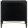 Verona 32" Wide Black Lacquered 3-Drawer Accent Chest