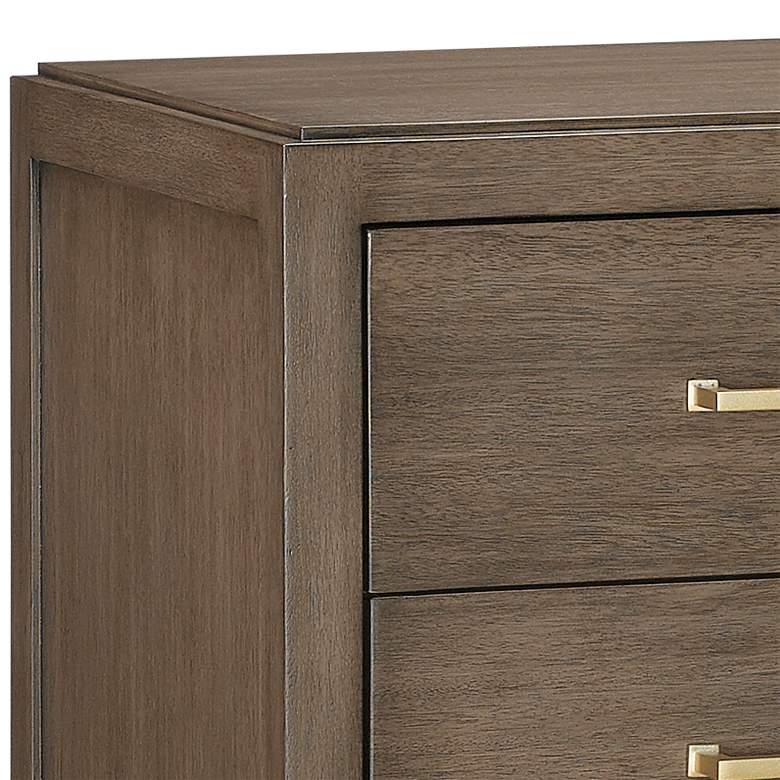 Image 2 Verona 32 inch Wide Chanterelle and Coffee 3-Drawer Accent Chest more views
