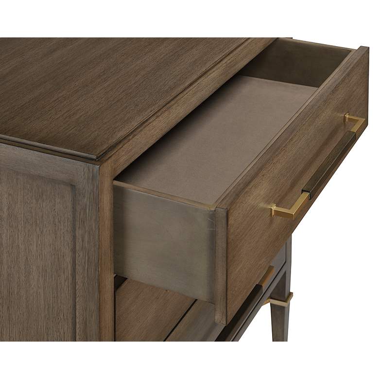 Image 4 Verona 32" Wide Chanterelle and Coffee 3-Drawer Accent Chest more views