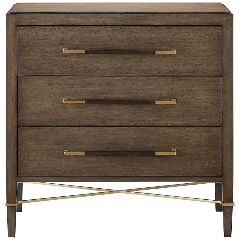 Image 5 Verona 32 inch Wide Chanterelle and Coffee 3-Drawer Accent Chest more views