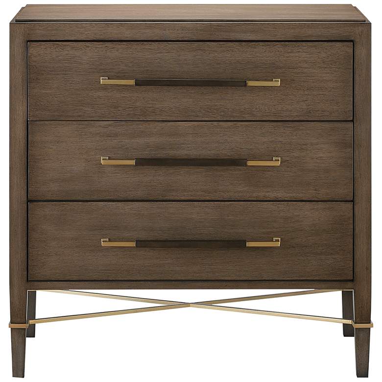 Image 5 Verona 32" Wide Chanterelle and Coffee 3-Drawer Accent Chest more views