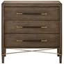Verona 32" Wide Chanterelle and Coffee 3-Drawer Accent Chest