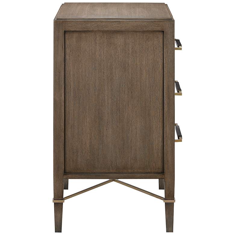 Image 6 Verona 32" Wide Chanterelle and Coffee 3-Drawer Accent Chest more views