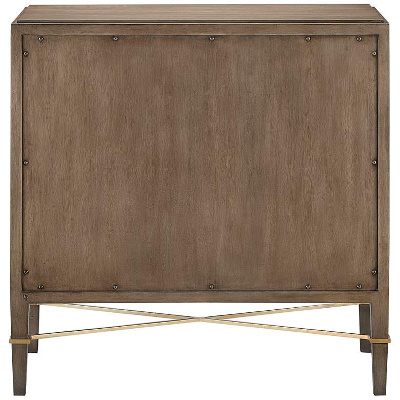 Image 7 Verona 32 inch Wide Chanterelle and Coffee 3-Drawer Accent Chest more views