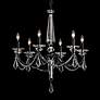 Thumbnail2 of Verona 33.5"H x 29.9"W 6-Light Crystal Chandelier in Black more views