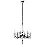 Thumbnail4 of Verona 33.5"H x 29.9"W 6-Light Crystal Chandelier in Black more views