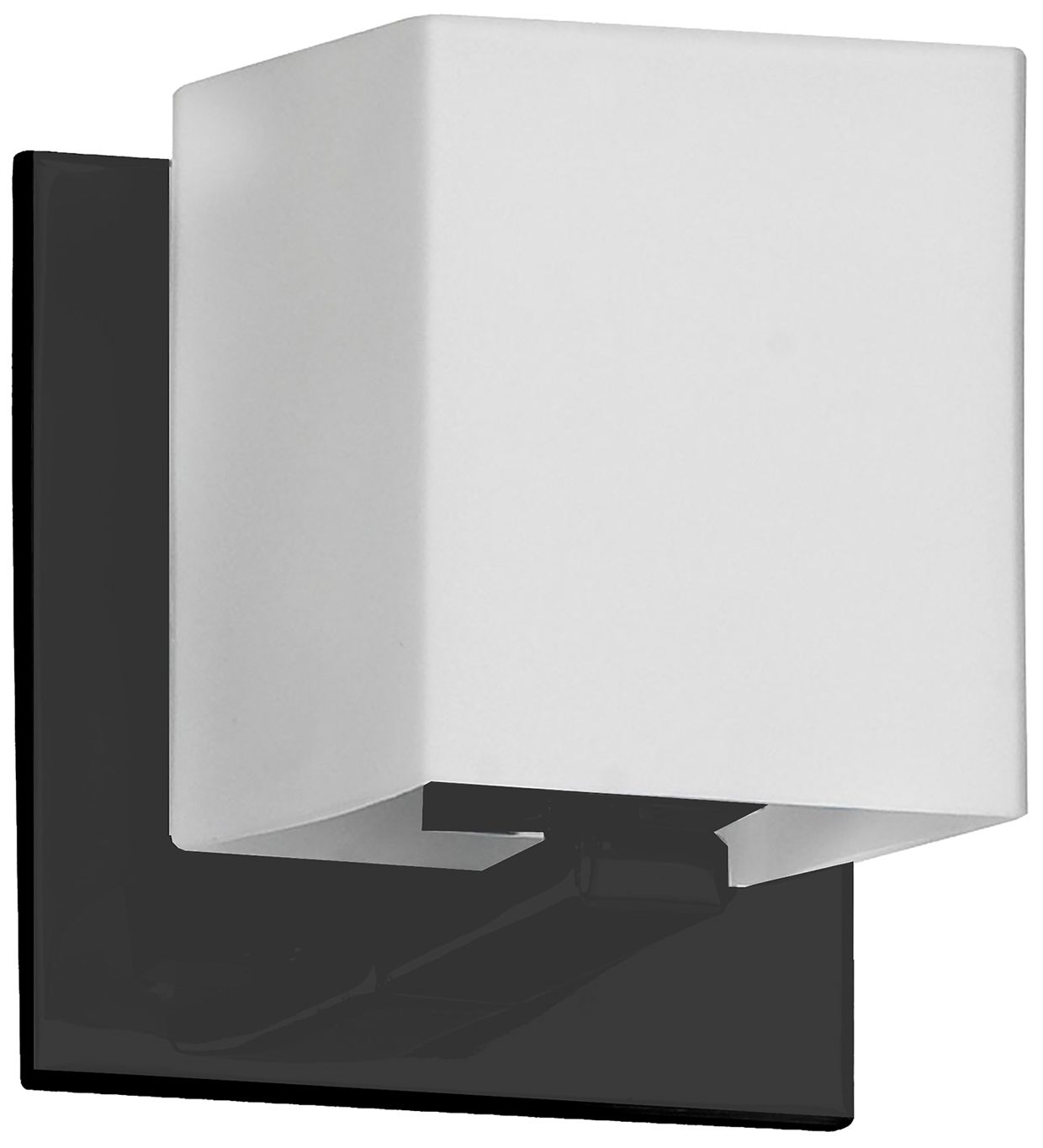 Verona 4.5" High Matte Black Wall Sconce